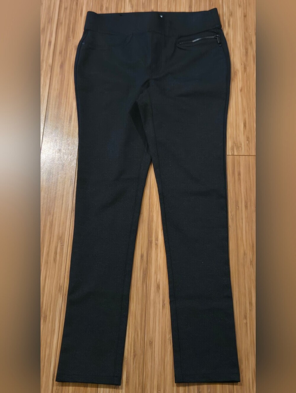 DKNY Black Stretch Ponte Pants